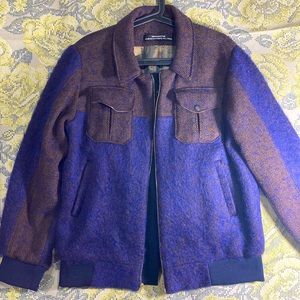 Mens wool bomber jacket